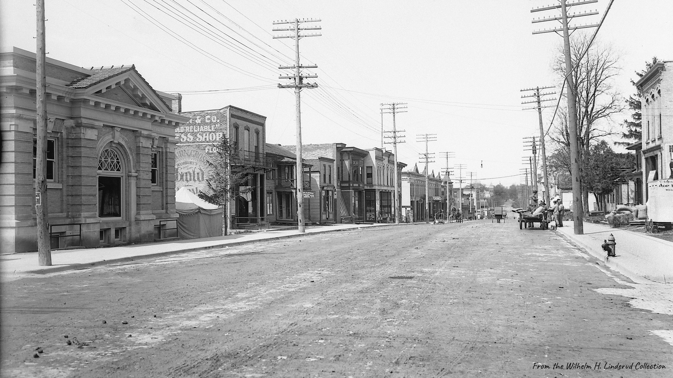 view of main street from 4th street circa 1908